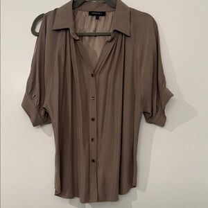 Lafayette 148 New York Taupe Blouse
